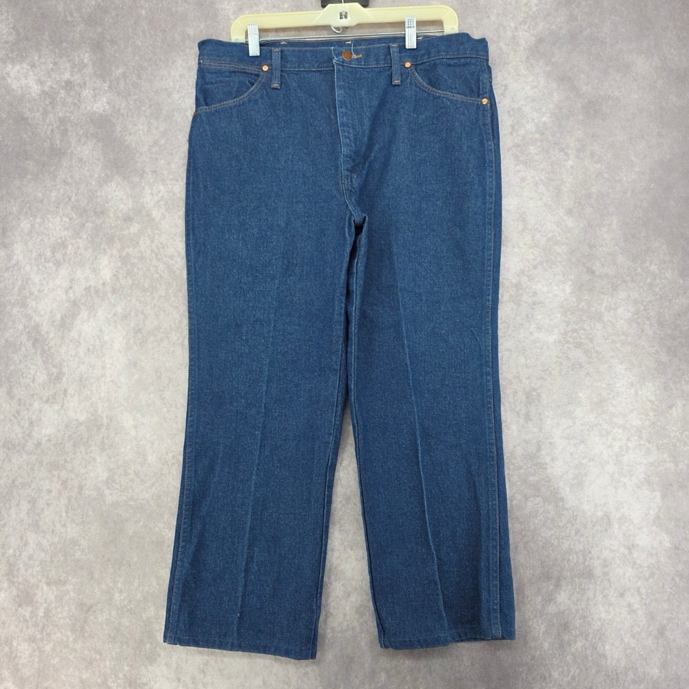 Wrangler Cowboy Cut Jeans Mens 36x30 Straight Leg Denim Western Pants Fits 38x26